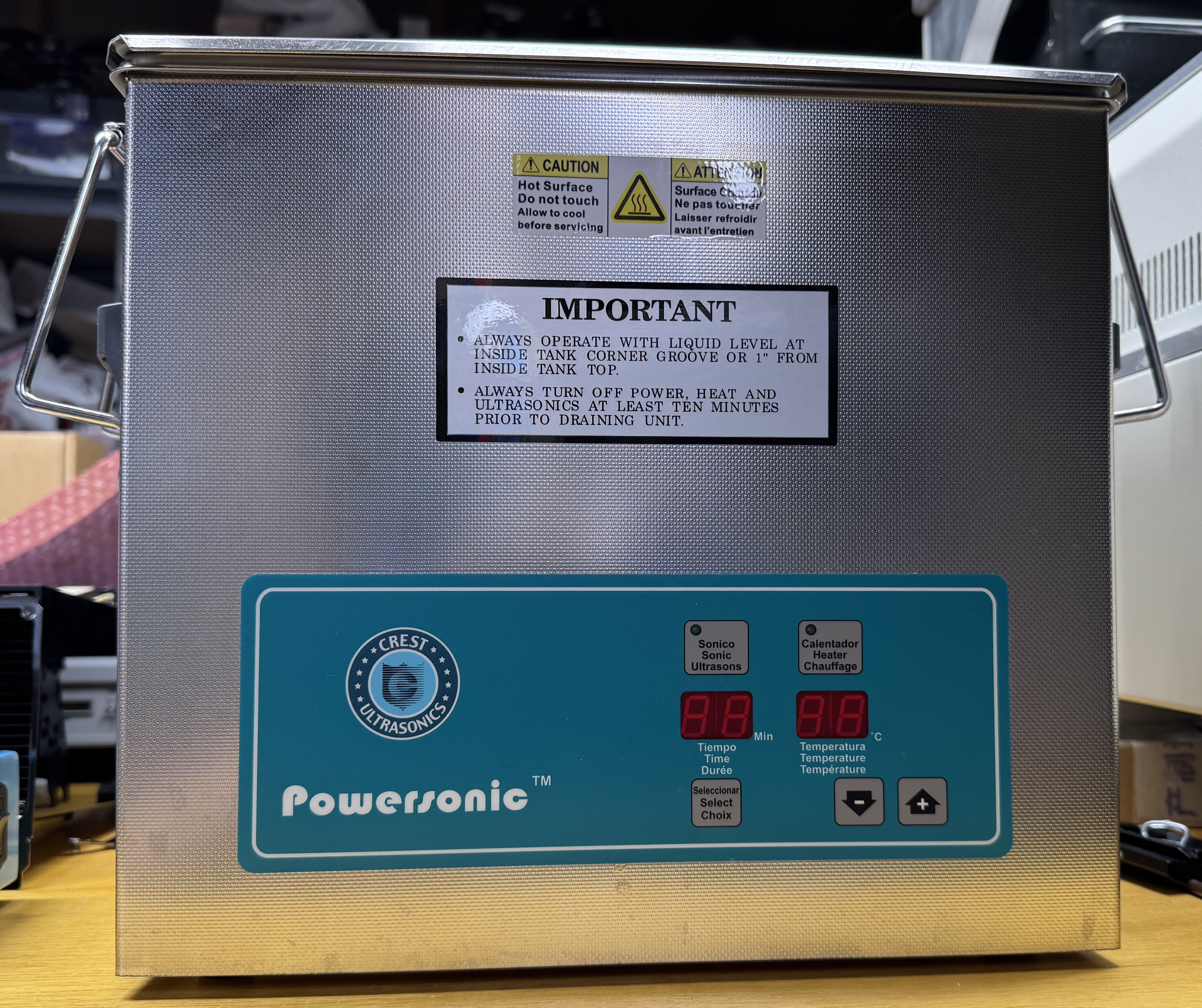 Crest ultrasonic cleaning system